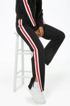Forever21 Striped-trim Fleece Sweatpants