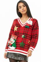 Forever21 Plaid Holiday Sweater