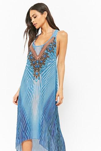 Forever21 Embellished Swim Cover-up Dress