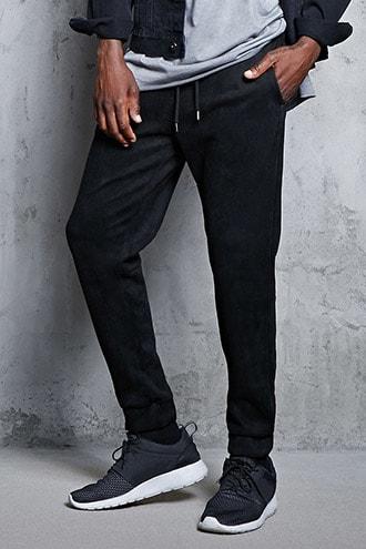 Forever21 Faux Suede Joggers