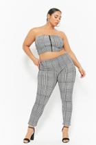Forever21 Plus Size Houndstooth High-rise Pants