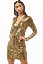 Forever21 Twist-front Metallic Homecoming Dress