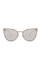 Forever21 Mirrored Premium Cat-eye Sunglasses