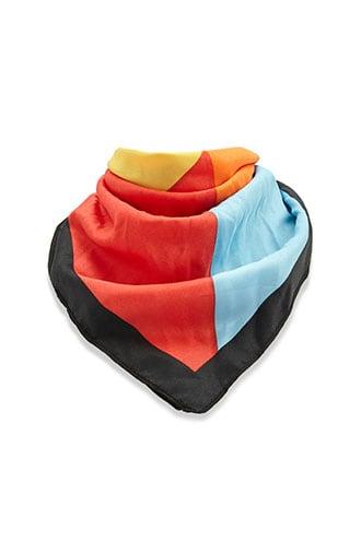 Forever21 Multicolor Satin Geo Scarf