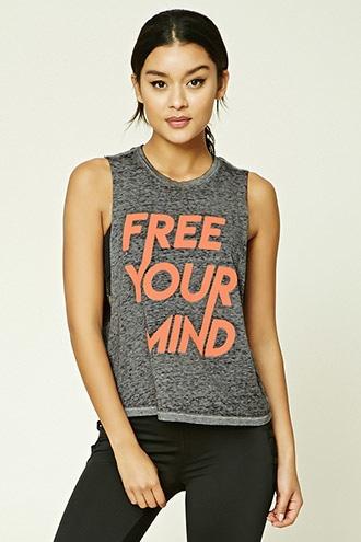 Forever21 Active Free Your Mind Tank Top