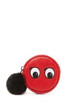 Forever21 Red Pom-pom Coin Purse