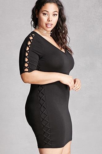Forever21 Plus Size Crisscross Mini Dress