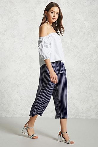 Forever21 Contemporary Pinstripe Culottes