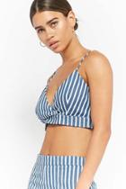 Forever21 Striped Crop Cami