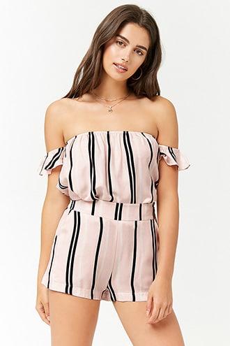 Forever21 Multi-striped Shorts