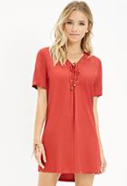 Forever21 Lace-up Shift Dress