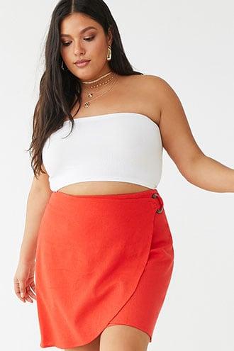Forever21 Linen-blend Tulip Skirt