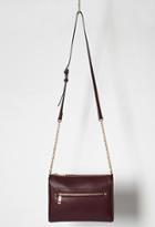 Forever21 Unstructured Faux Leather Crossbody (wine)