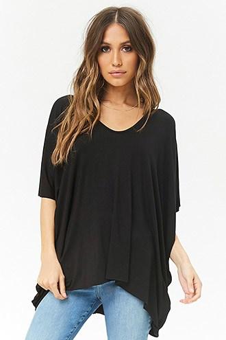 Forever21 Handkerchief-hem Dolman Top