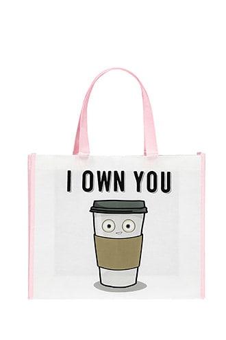 Forever21 I Own You Graphic Tote Bag