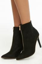 Forever21 Suede Studded Booties