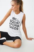 Forever21 Active Tacos Graphic Muscle Tee