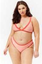 Forever21 Plus Size Contrast Trim Bikini Bottoms