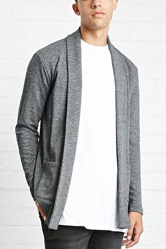 21 Men Men's Shawl-collared Cardigan