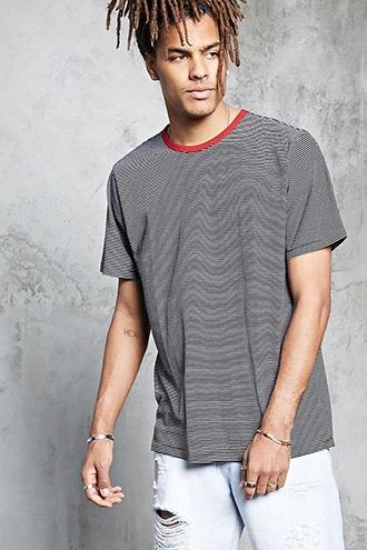 Forever21 Contrast Crew Neck Tee