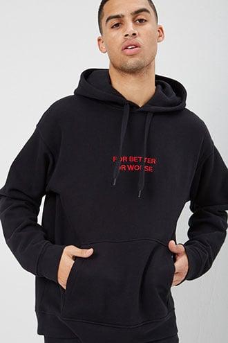 Forever21 For Better Or Worse Graphic Hoodie