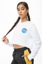 Forever21 Nasa Graphic Waffle Knit Top