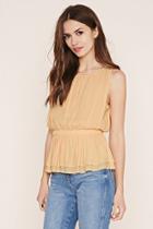 Forever21 Contemporary Shirred Top