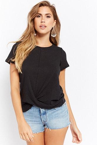 Forever21 Twist-hem Tee