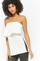 Forever21 Vented Flounce Tube Top