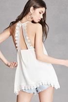 Forever21 Crochet Cutout Back Cami