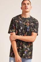 Forever21 Floral & Bird Print Tee