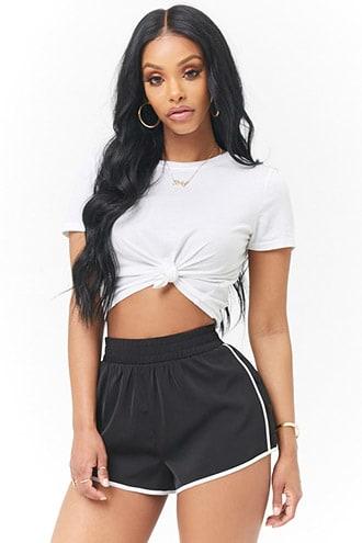 Forever21 Ringer Tearaway Shorts
