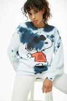 Forever21 Tie-dye Snoopy Graphic Sweatshirt