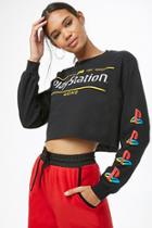 Forever21 Playstation Graphic Crop Top
