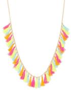 Forever21 Multicolored Tassel Necklace