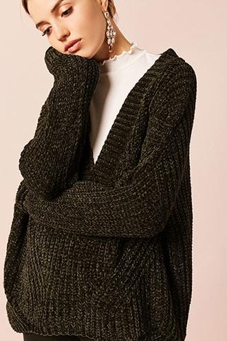 Forever21 Ribbed Chenille Sweater