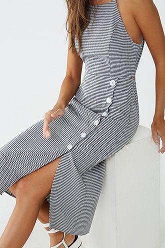 Forever21 Gingham Print Dress