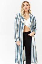 Forever21 Plus Size Striped Longline Cardigan