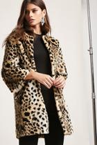 Forever21 Shaci Faux Fur Leopard Jacket
