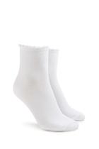 Forever21 Notched-trim Crew Socks