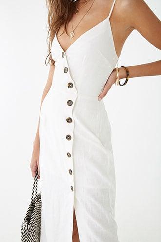 Forever21 Linen-blend Surplice Cami Dress