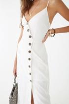 Forever21 Linen-blend Surplice Cami Dress