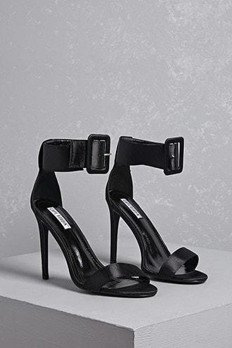 Forever21 Buckle Satin Heels