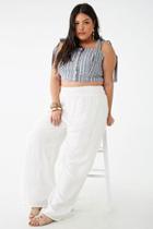Forever21 Plus Size Embroidered Eyelet Pants