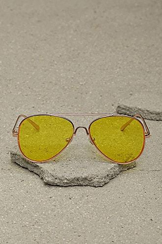 Forever21 Men Tinted Brow Bar Aviators