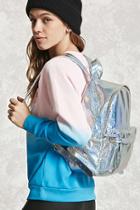 Forever21 Holographic Top-zip Backpack