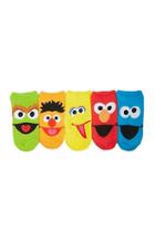 Forever21 Sesame Street Print Ankle Sock Set - 5 Pack