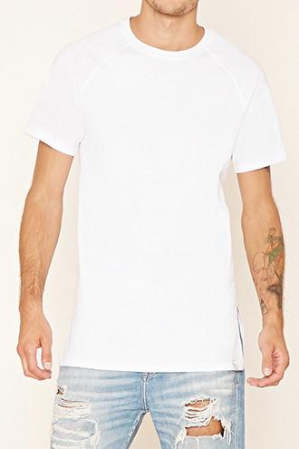 21 Men Men's  Cross Colours Hi-lo Raglan Tee