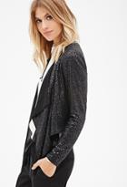 Forever21 Contemporary Sequined Open-front Blazer