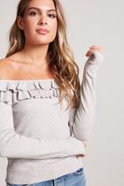 Forever21 Sweater-knit Flounce Top